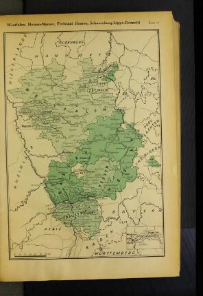 Westfalen, Hessen-Nassau, Freistaat Hessen, Schaumburg-Lippe-Detmold