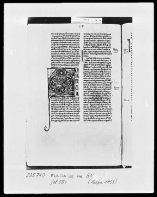 Petrus Comestor, Historia Scholastica — Initiale Q(uarta), Folio 59verso