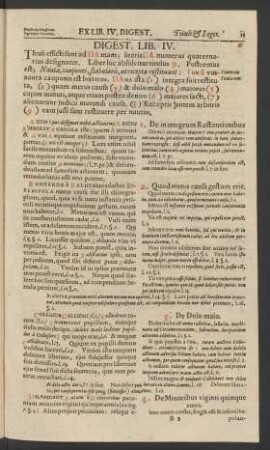 Digest. Lib. IV.