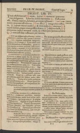 Digest. Lib. IV.