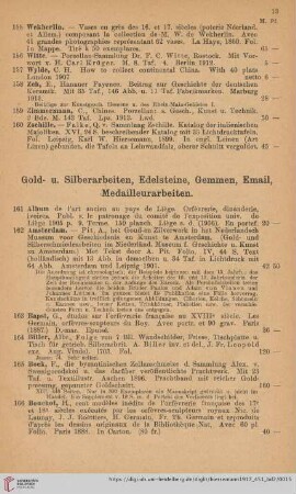 Gold- u. Silberarbeiten, Edelsteine, Gemmen, Email, Medailleurarbeiten (Nr. 161-257)