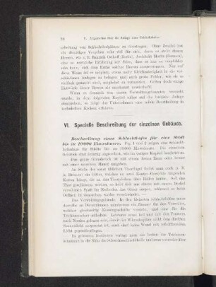 VI. Specielle Beschreibung der einzelnen Gebäude.