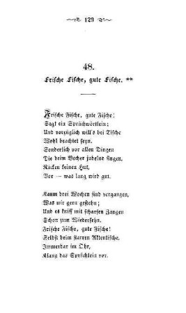 48. Frische Fische, gute Fische. **