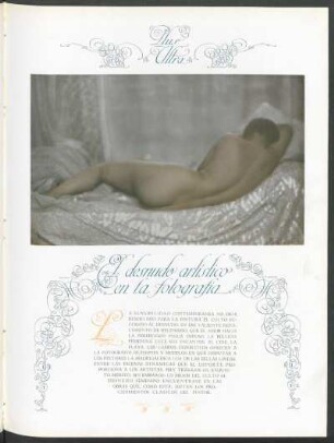 El desnudo artístico en la fotografía