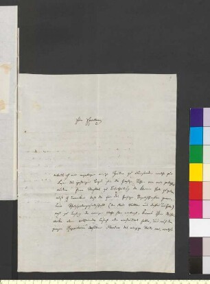 Brief von Lichtenstein, Ludwig August Karl von an Goethe, Johann Wolfgang von