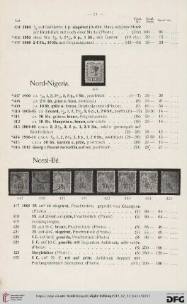 Nord-Nigeria (Nr. 407-416)