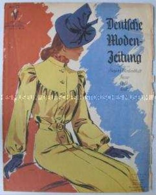 Frauenzeitschrift "Deutsche Moden-Zeitung" u.a. über Frauen im Kriegseinsatz