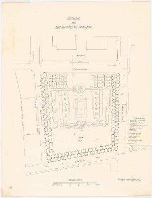 Rathausplatz, Remscheid: Lageplan 1:250