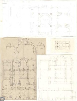 Lange, Ludwig; Lange - Archiv: II.4 Muhamedanischer Stil; Byzantinischer Stil - Grundrisse