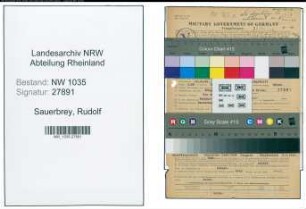 Entnazifizierung Rudolf Sauerbrey , geb. 22.10.1882 (Berginspektor)