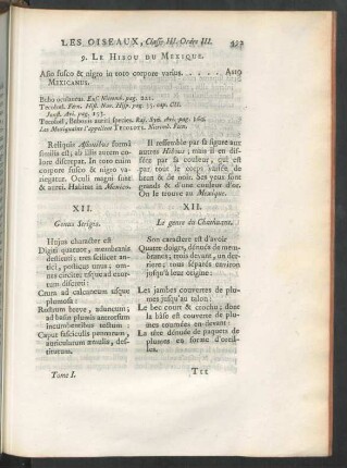XII. Genus Strigis.