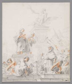 Opfer der Männer von Lystra vor Paulus und Barnabas