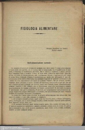 Fisiologia Alimentare