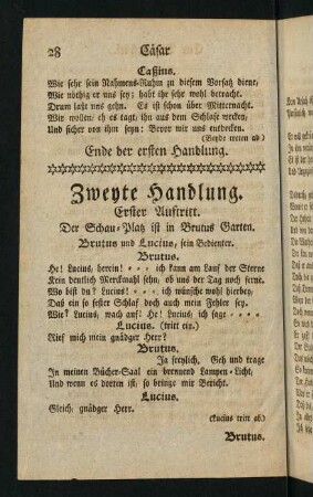 Erster Auftritt. - Zweyter Auftritt.