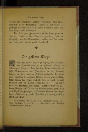 3. Die goldene Wiege.