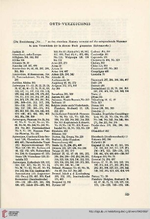 Orts-Verzeichnis