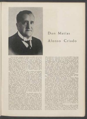 Don Matías Alonso Criado
