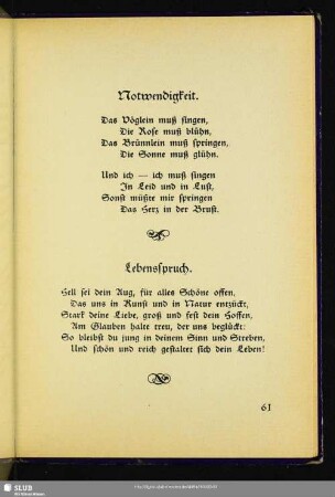 Notwendigkeit