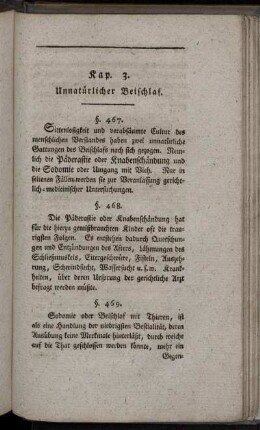 Kap. 3. Unnatürlicher Beischlaf.