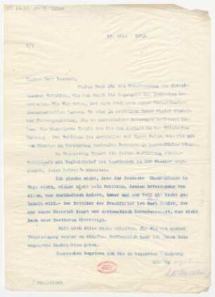 Brief an Sylvio Lazzari : 15.03.1913