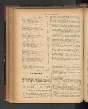 Les Missions Du Lac Tchad.