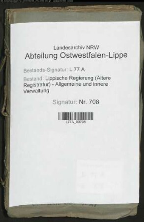 Die Unterhaltung der Kaserne für durchziehende Truppen zu Lemgo (später Hauptsteueramt), Bd. 2
