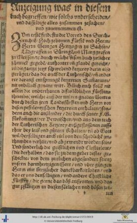 Anzeigung was in diesem buch begrieffen
