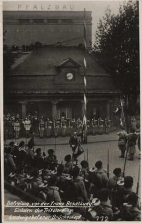Abzug der französischen Truppen aus Ludwigshafen, 1930