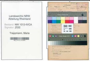 Entnazifizierung Maria Trappmann , geb. 18.09.1907 ()