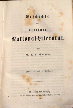 Geschichte der deutschen National-Literatur