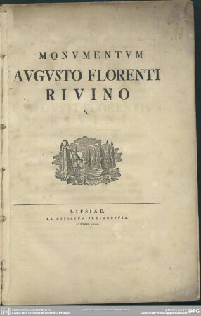 Monumentum Augusto Florenti Rivino S.