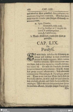 Cap. LIX. De Paralysi