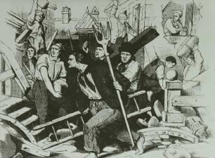 Waldenburg (Sachsen), Revolution von 1848, Aufruhrszene im Schloss am 5. April 1848