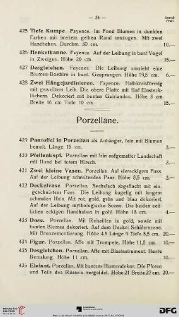 Porzellane (Nr. 429-519)