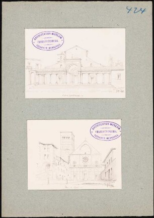 Dom, Assisi / Ansicht von Civita Castellana: Perspektivische Ansicht