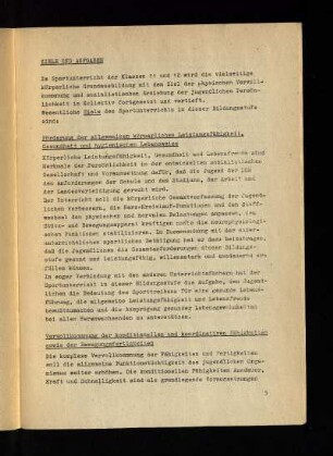 Ziele und Aufgaben
