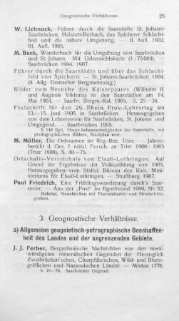 3. Geognostische Verhältnisse.