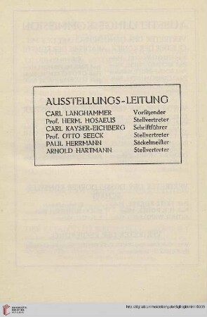 Ausstellungs-Leitung