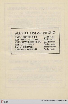 Ausstellungs-Leitung