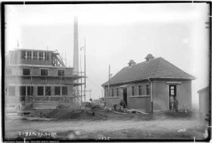 Bau Me 234 Büro, Bad und Aufenthaltsraum, Wasserturm und Wasserreinigungsanlage, Me 239 Lagerraum und Abort, (Me 233 Büro)