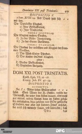 Dominica XXI. - XXV. Post Trinitatis.