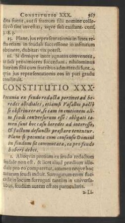 Constitutio XXX.