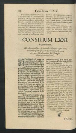 Consilium LXXI. - Consilium LXXX.