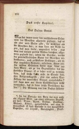 Das erste Kapitel. Das Daseyn Gottes.