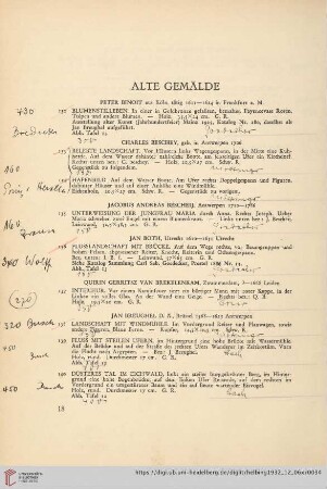 Alte Gemälde (Nr. 132-198)