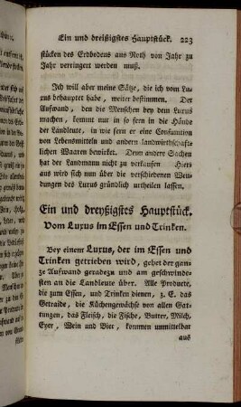 Ein und dreyßigstes Hauptstück - Vierzigstes Hauptstück