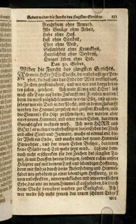 271-284, Das 30. - 33. Gebet