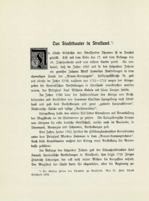 Das Stadttheater in Stralsund
