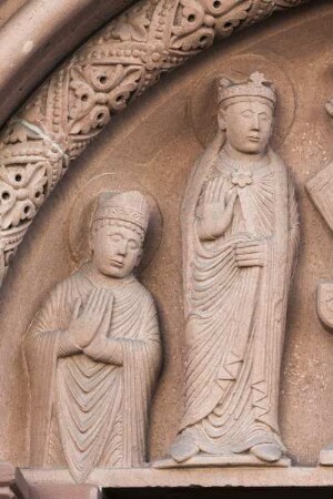 Nördliches Seitenschiffportal — Skulpturengruppe