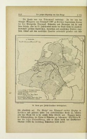 18. Karte zum Jülich-Clevischen Erbfolgestreit